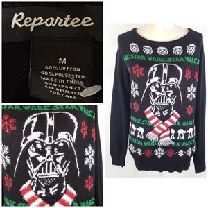Star Wars Darth Vader Ugly Christmas Sweater Black